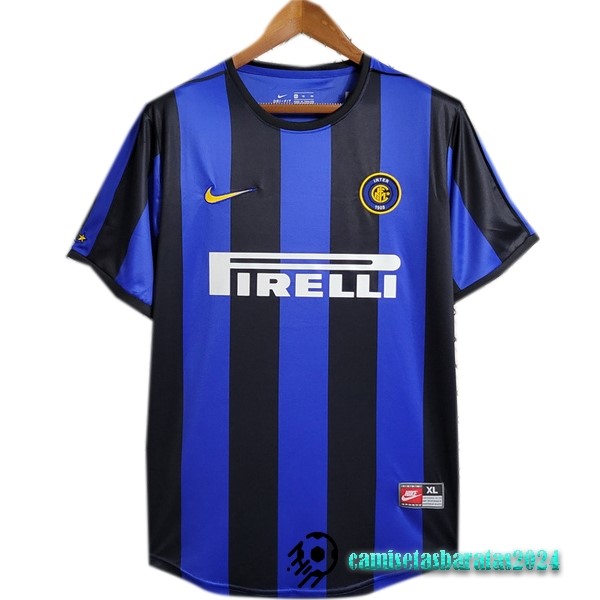 Replicas Casa Camiseta Inter Milán Retro 1999 2000 Azul