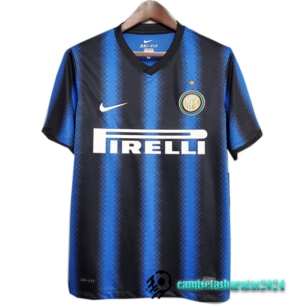 Replicas Casa Camiseta Inter Milán Retro 2010 2011 Azul