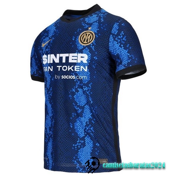 Replicas Casa Camiseta Inter Milán Retro 2021 2022 Azul