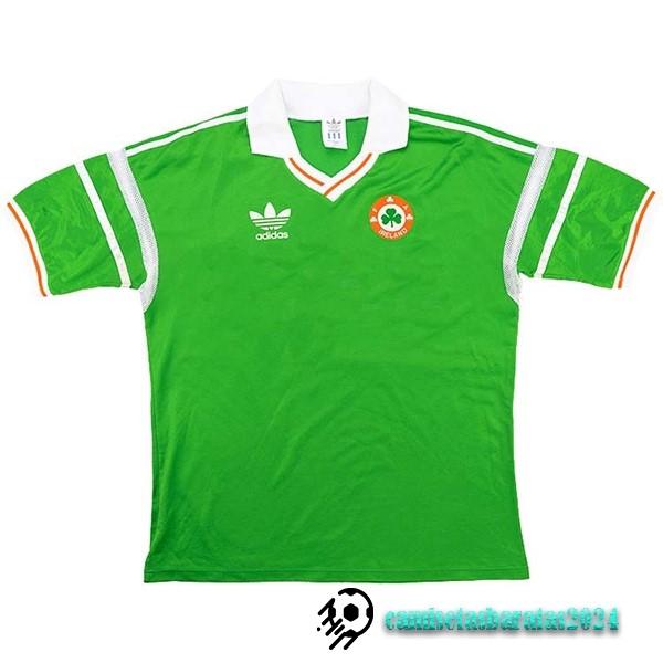 Replicas Casa Camiseta Irlanda Retro 1988 1990 Verde