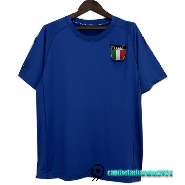 Replicas Casa Camiseta Italy Retro 2000 Azul