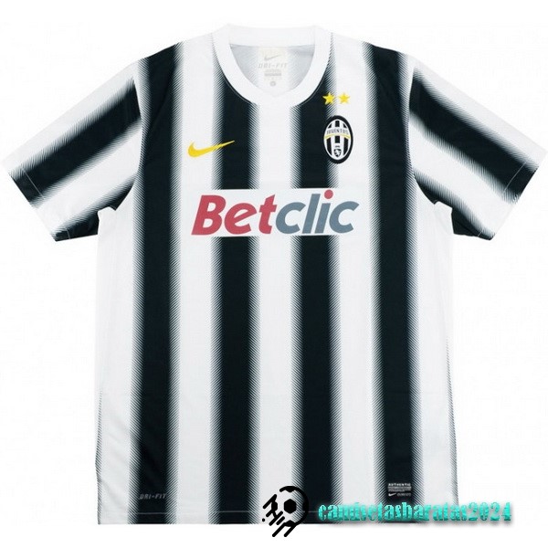 Replicas Casa Camiseta Juventus Retro 2011 2012 Negro Blanco