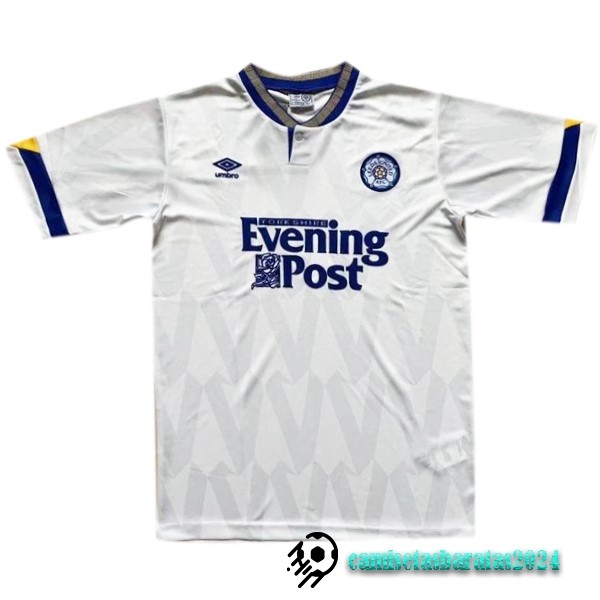 Replicas Casa Camiseta Leeds United Retro 1991 1992 Blanco