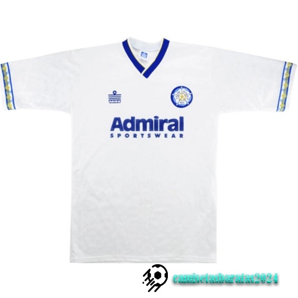 Replicas Casa Camiseta Leeds United Retro 1992 1993 Blanco