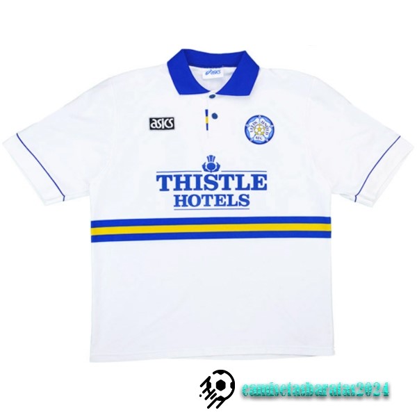 Replicas Casa Camiseta Leeds United Retro 1993 1995 Blanco