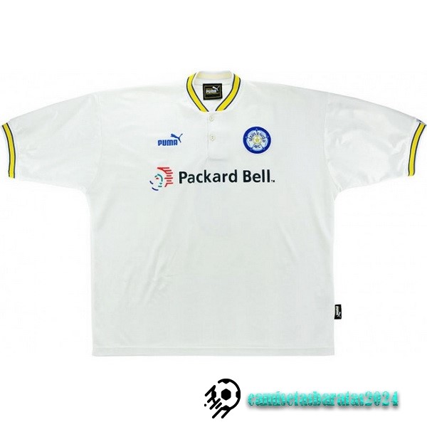 Replicas Casa Camiseta Leeds United Retro 1997 1998 Blanco