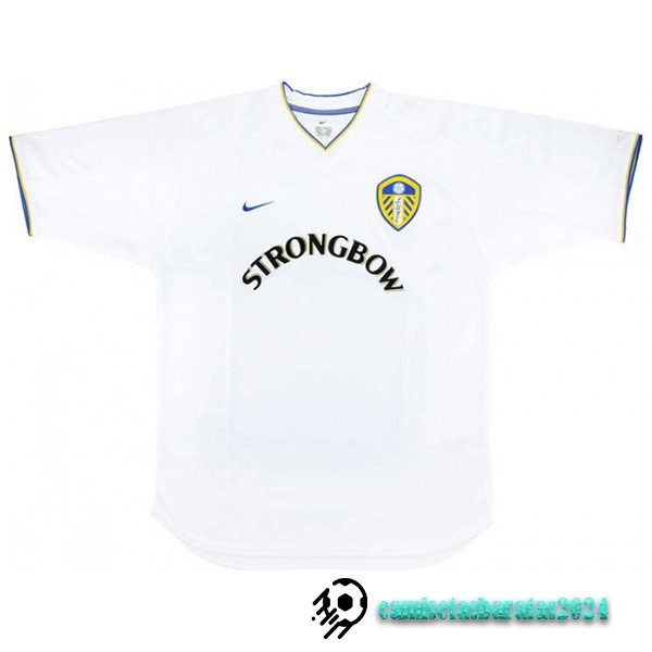Replicas Casa Camiseta Leeds United Retro 2000 2002 Blanco