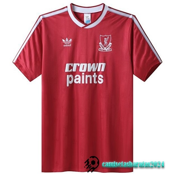 Replicas Casa Camiseta Liverpool Retro 1987 1988 Rojo
