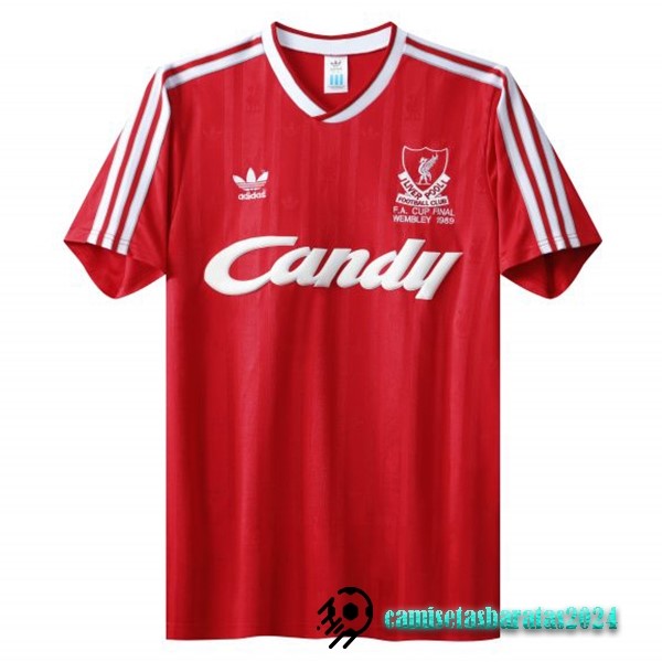 Replicas Casa Camiseta Liverpool Retro 1988 1991 Rojo