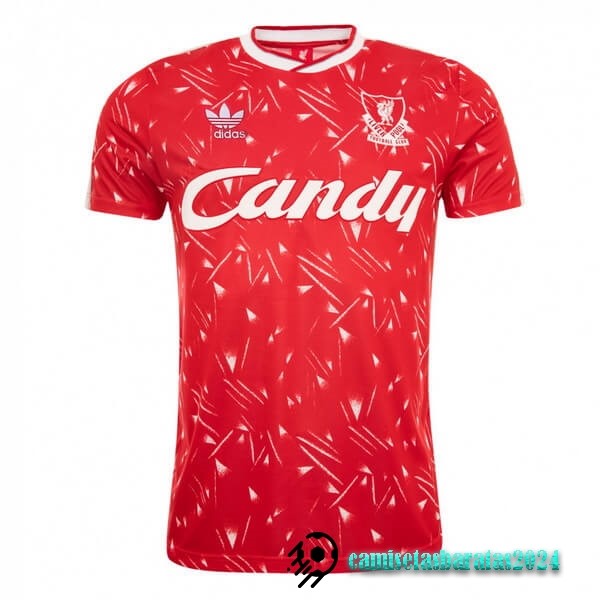 Replicas Casa Camiseta Liverpool Retro 1989 1990 Rojo