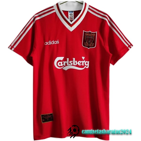 Replicas Casa Camiseta Liverpool Retro 1995 1996 Rojo