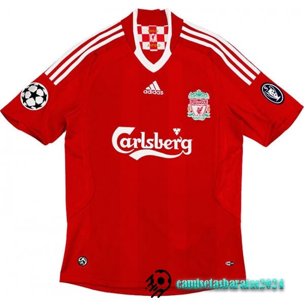 Replicas Casa Camiseta Liverpool Retro 2008 2010 Rojo