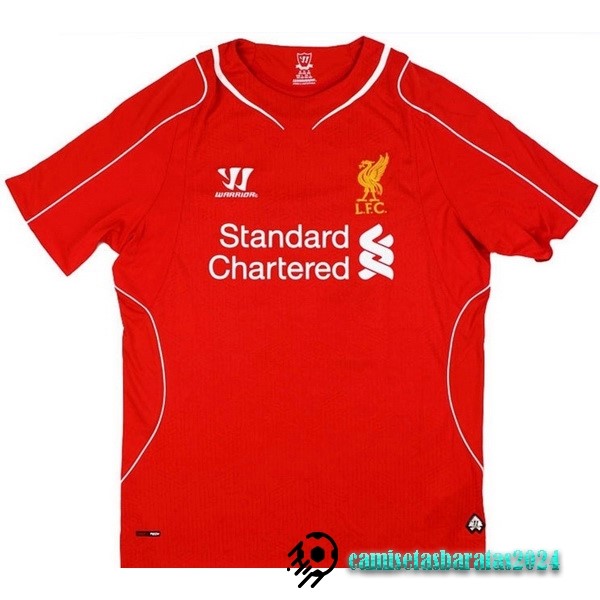 Replicas Casa Camiseta Liverpool Retro 2014 2015 Rojo