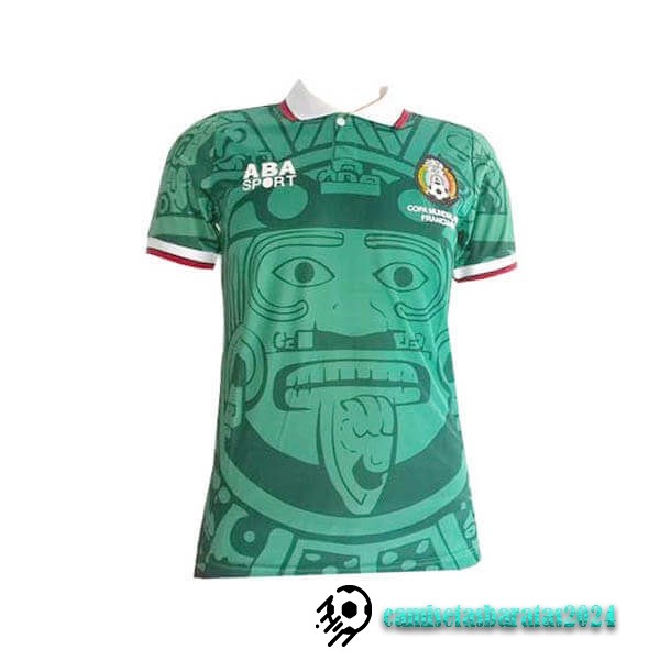 Replicas Casa Camiseta México Retro 1998 Verde