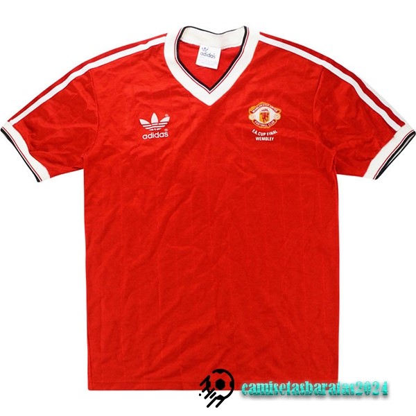 Replicas Casa Camiseta Manchester United Retro 1983 Rojo