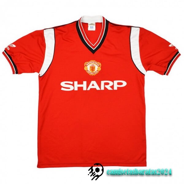 Replicas Casa Camiseta Manchester United Retro 1984 1986 Rojo