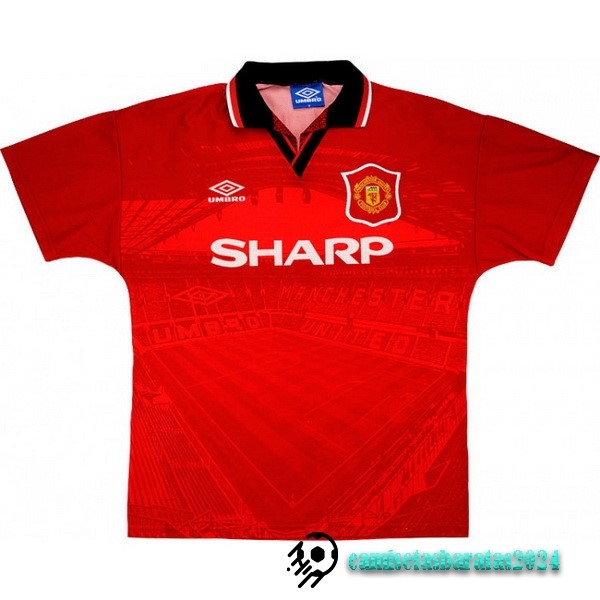 Replicas Casa Camiseta Manchester United Retro 1994 1996 Rojo