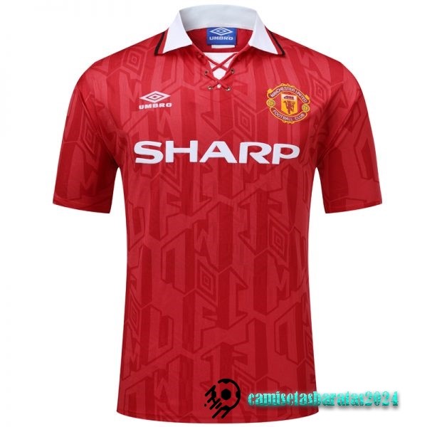 Replicas Casa Camiseta Manchester United Retro 1994 Rojo