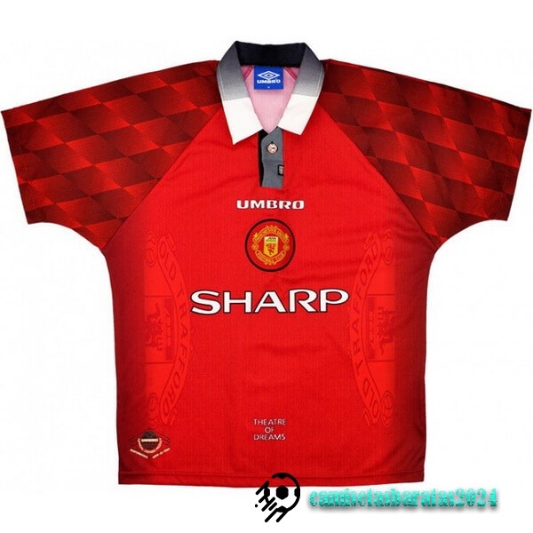 Replicas Casa Camiseta Manchester United Retro 1996 1997 Rojo