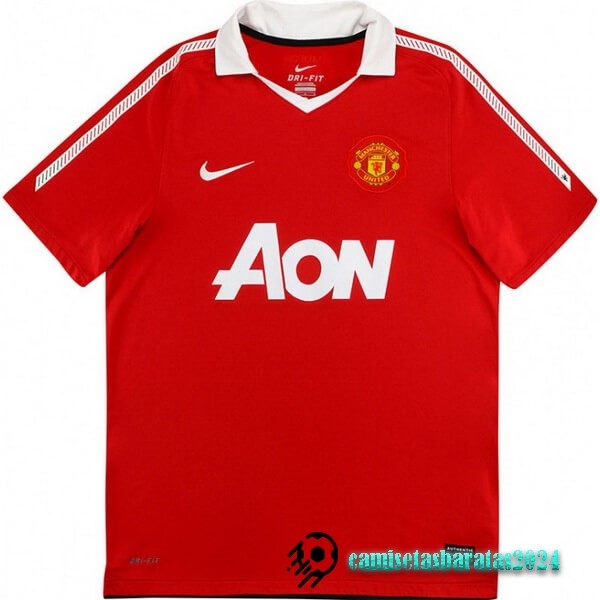 Replicas Casa Camiseta Manchester United Retro 2010 2011 Rojo