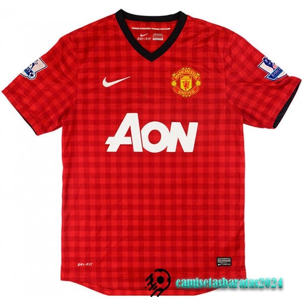 Replicas Casa Camiseta Manchester United Retro 2012 2013 Rojo