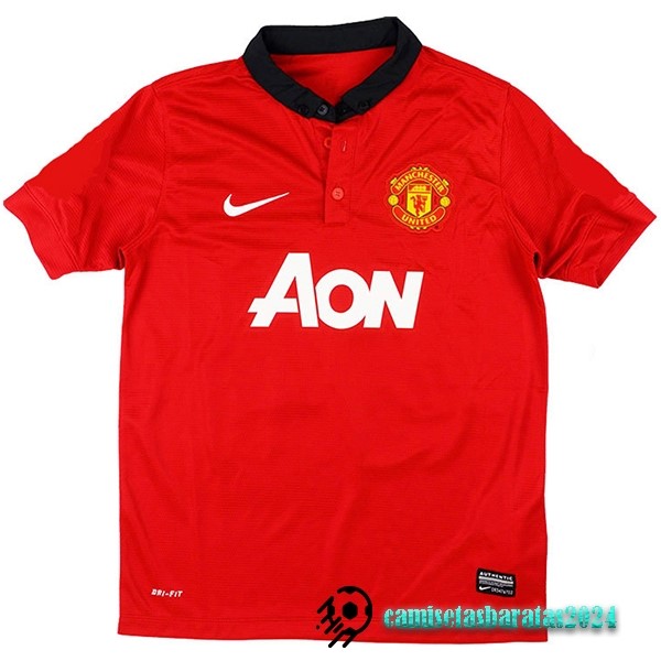 Replicas Casa Camiseta Manchester United Retro 2013 2014 Rojo