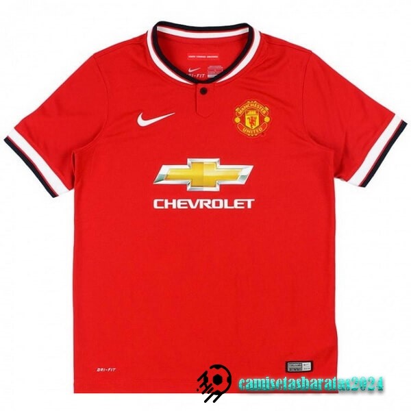 Replicas Casa Camiseta Manchester United Retro 2014 2015 Rojo