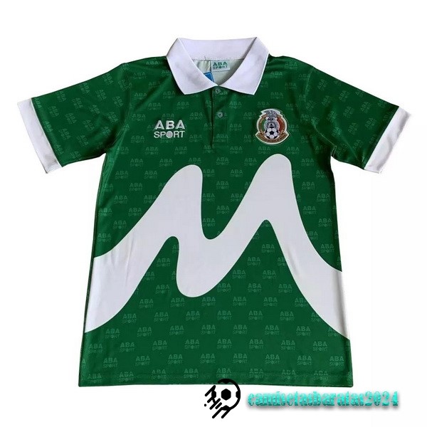 Replicas Casa Camiseta Mexico Retro 1995 Verde