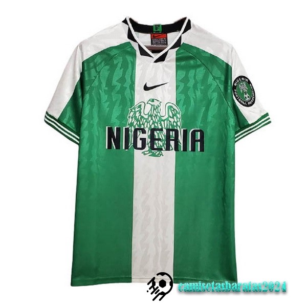 Replicas Casa Camiseta Nigeria Retro 1996 Verde
