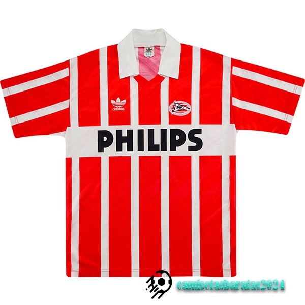 Replicas Casa Camiseta PSV Retro 1990 1992 Rojo Blanco