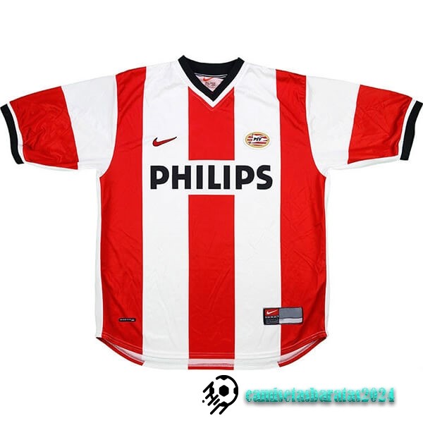 Replicas Casa Camiseta PSV Retro 1998 2000 Rojo Blanco