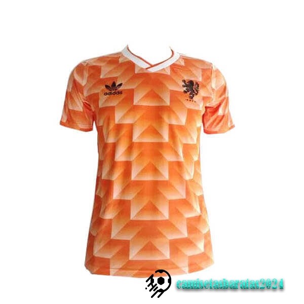 Replicas Casa Camiseta Países Bajos Retro 1988 Naranja