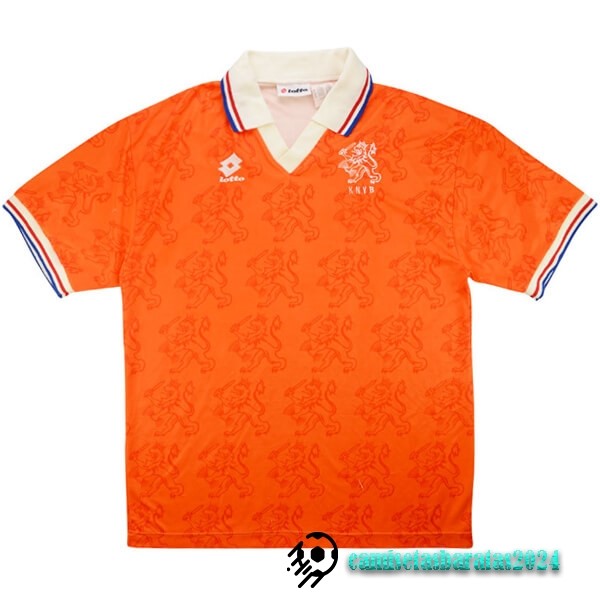 Replicas Casa Camiseta Países Bajos Retro 1995 Naranja