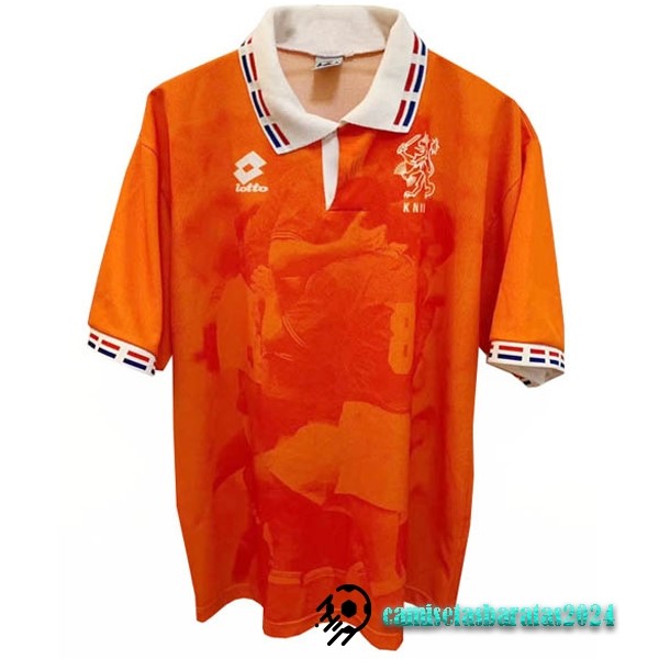 Replicas Casa Camiseta Países Bajos Retro 1996 Naranja