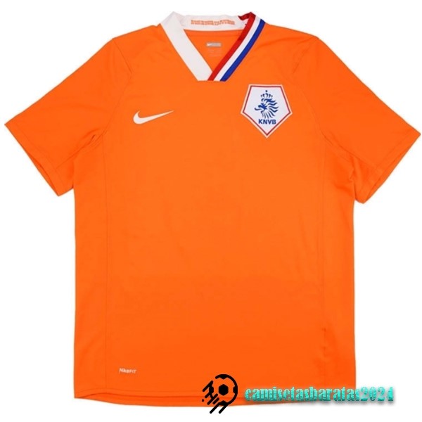 Replicas Casa Camiseta Países Bajos Retro 2008 2010 Naranja