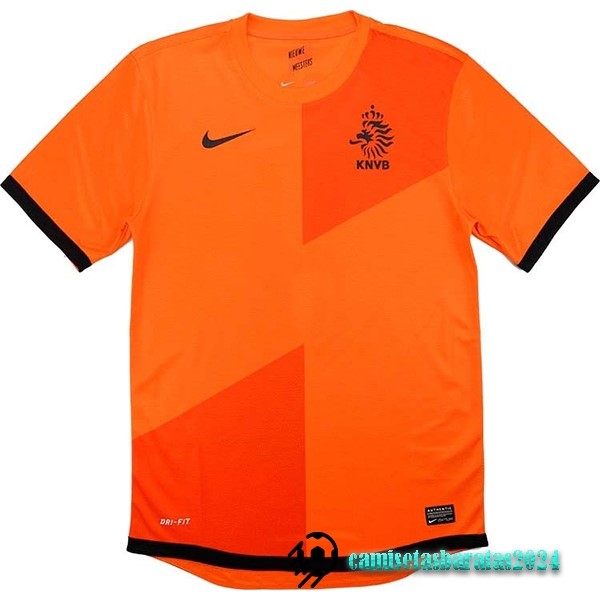 Replicas Casa Camiseta Países Bajos Retro 2012 Naranja