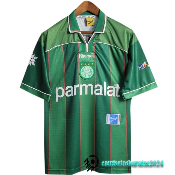 Replicas Casa Camiseta Palmeiras Retro 1999 Verde