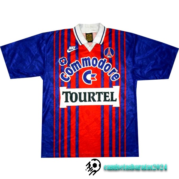 Replicas Casa Camiseta Paris Saint Germain Retro 1993 1994 Azul