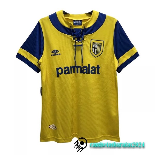 Replicas Casa Camiseta Parma Retro 1993 1995 Amarillo