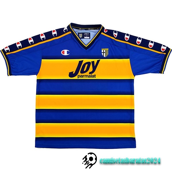 Replicas Casa Camiseta Parma Retro 2001 2002 Amarillo