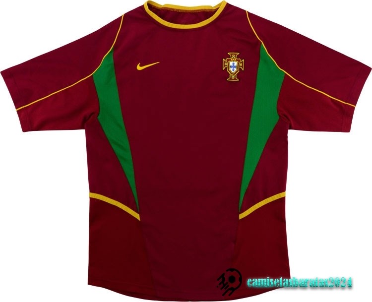 Replicas Casa Camiseta Portugal Retro 2002 Rojo