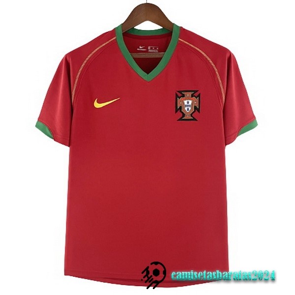 Replicas Casa Camiseta Portugal Retro 2006 Rojo