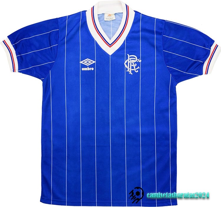 Replicas Casa Camiseta Rangers Retro 1982 1983 Azul