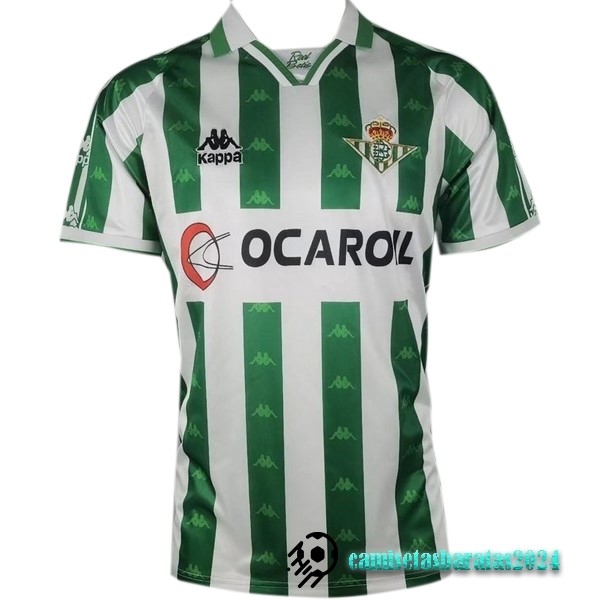 Replicas Casa Camiseta Real Betis Retro 1995 1996 Verde