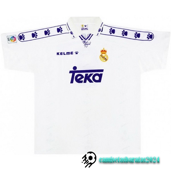 Replicas Casa Camiseta Real Madrid Retro 1994 1996 Blanco