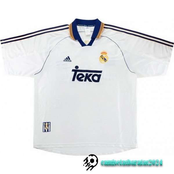 Replicas Casa Camiseta Real Madrid Retro 1999 2000 Blanco