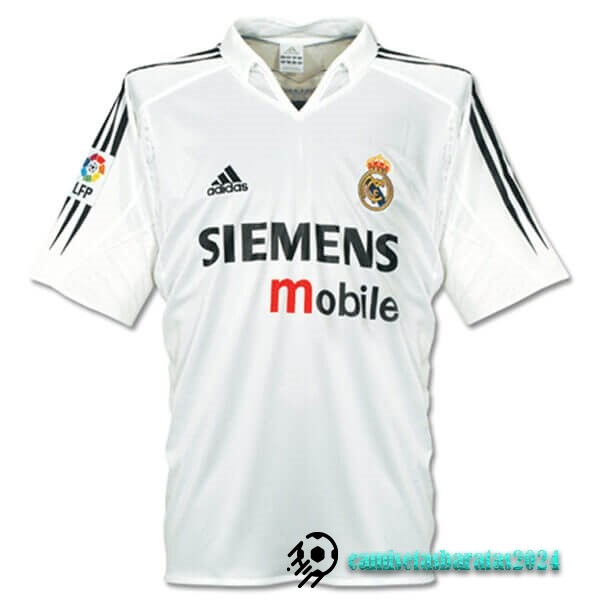 Replicas Casa Camiseta Real Madrid Retro 2004 2005 Blanco