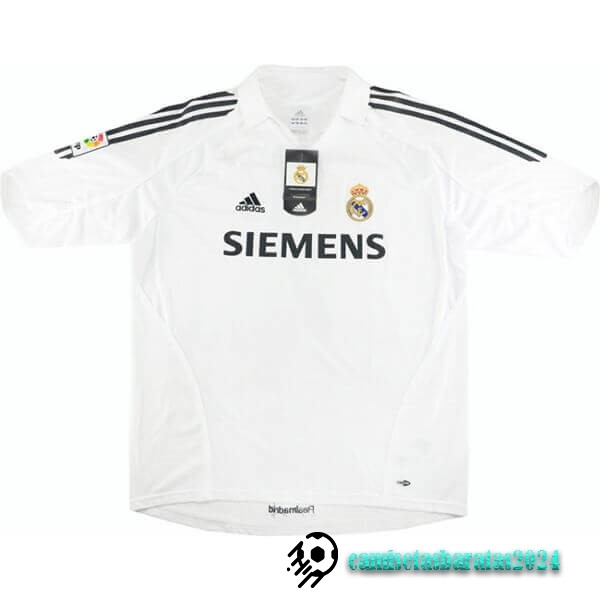 Replicas Casa Camiseta Real Madrid Retro 2005 2006 Blanco