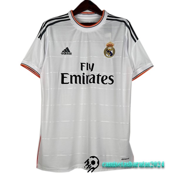 Replicas Casa Camiseta Real Madrid Retro 2013 2014 Blanco