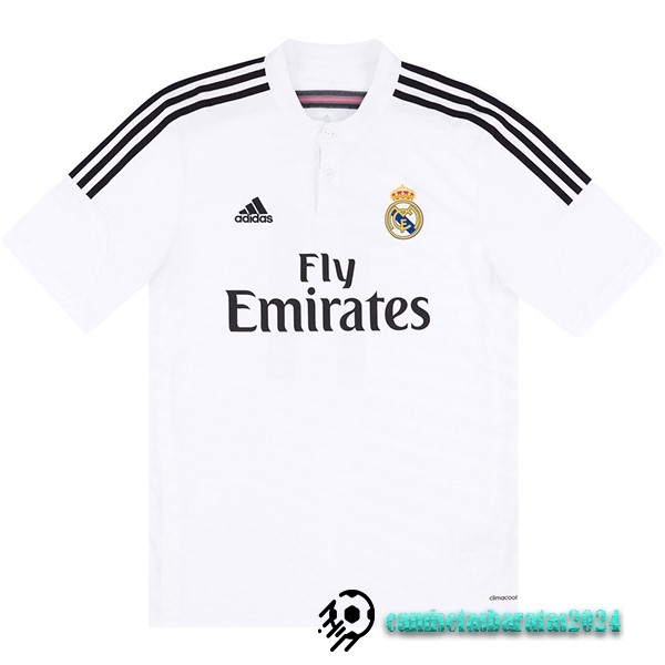 Replicas Casa Camiseta Real Madrid Retro 2014 2015 Blanco